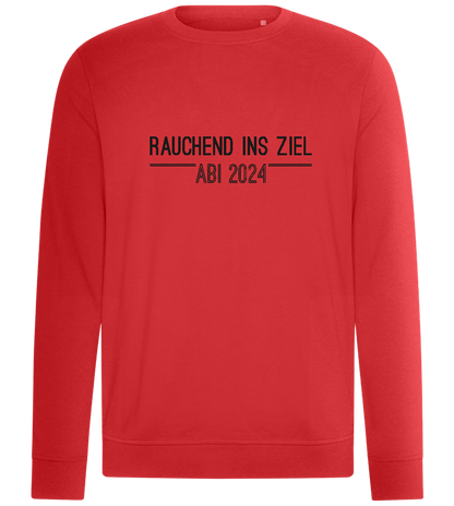 Rauchend Ins Ziel Design - Comfort unisex sweater_RED_front