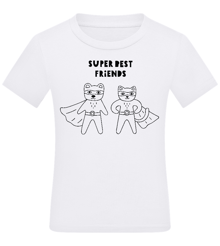 Super BFF Design - Comfort boys fitted t-shirt_WHITE_front