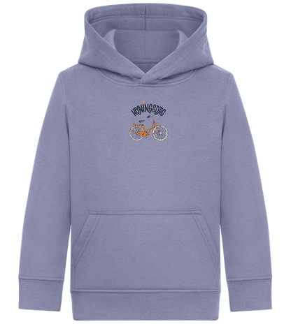 Koningsdag Oranje Fiets Design - Comfort Kids Hoodie_BLUE_front