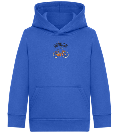 Koningsdag Oranje Fiets Design - Comfort Kids Hoodie_ROYAL_front