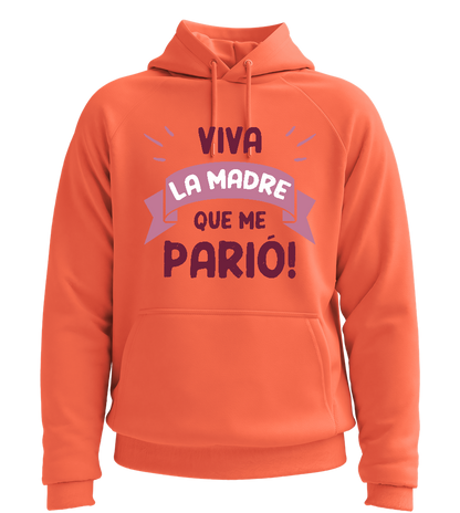 Viva la Madre Design - Comfort unisex hoodie_BURNT ORANGE_front
