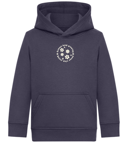 Keep Growing Design - Comfort Kids Hoodie_FRENCH NAVY_front