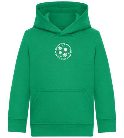 Keep Growing Design - Comfort Kids Hoodie_MEADOW GREEN_front