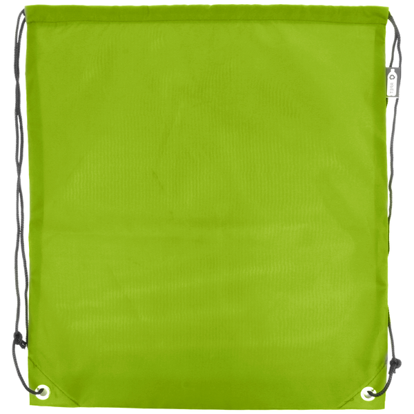 Eco-Friendly RPET Drawstring Bag_LIME_front