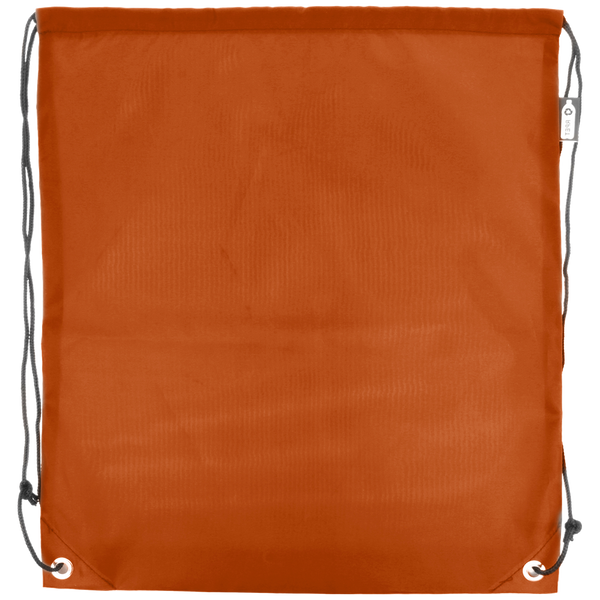 Eco-Friendly RPET Drawstring Bag_ORANGE_front