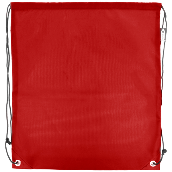 Eco-Friendly RPET Drawstring Bag_RED_front