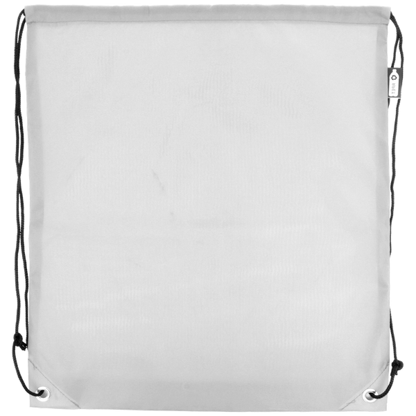Eco-Friendly RPET Drawstring Bag_WHITE_front