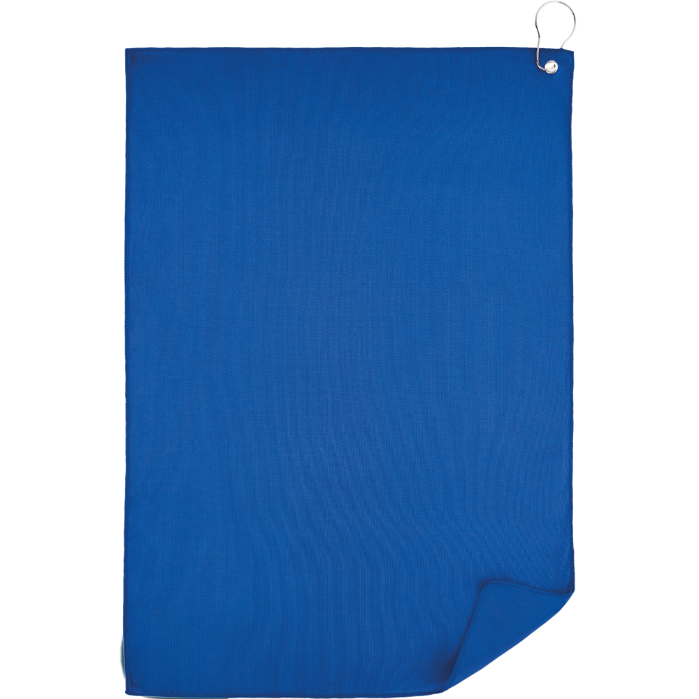 Golf Towel with Clip_BLUE_front