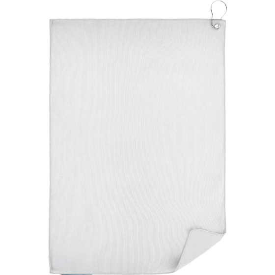 Golf Towel with Clip_WHITE_front