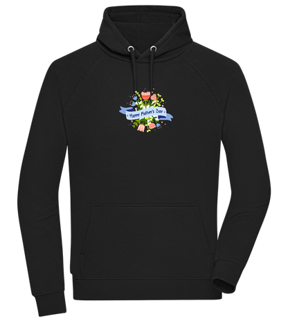 Mother's Day Flowers Design - Comfort unisex hoodie_BLACK_front