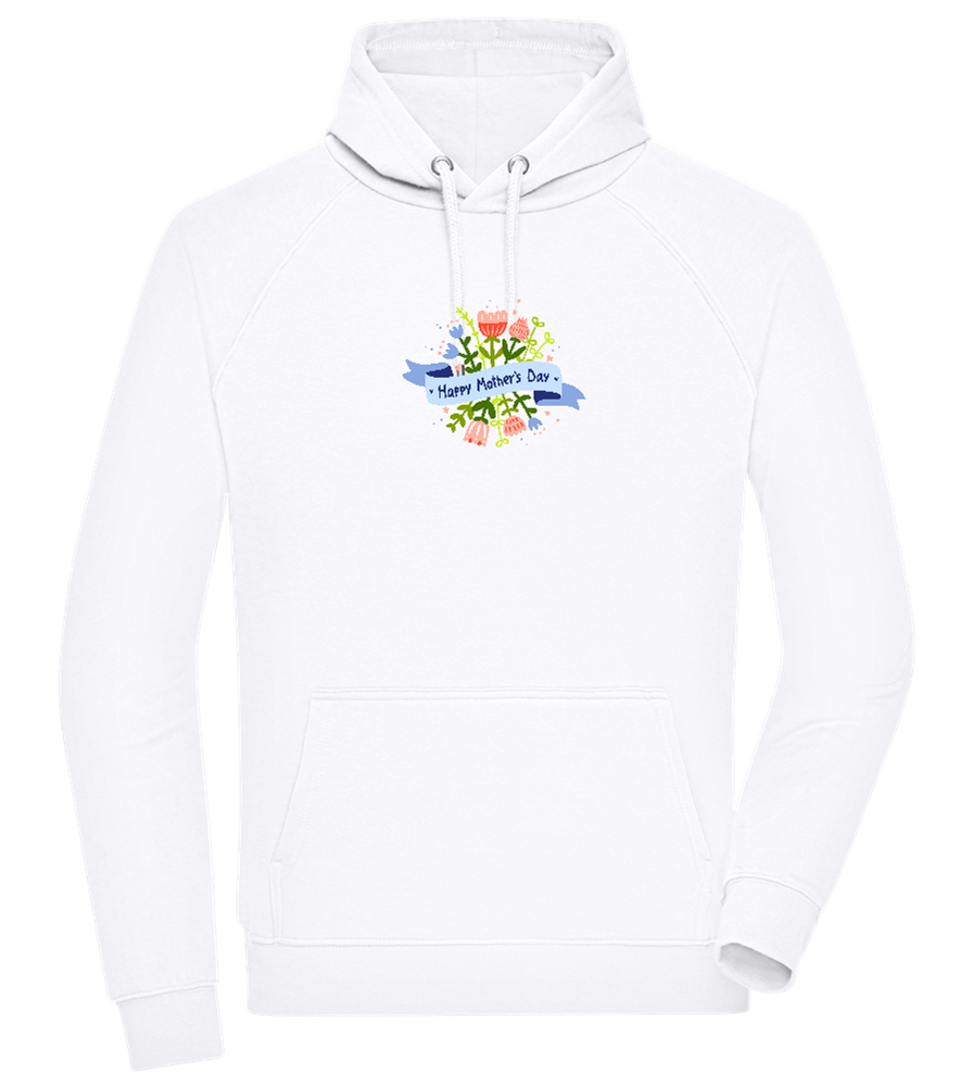 Mother's Day Flowers Design - Comfort unisex hoodie_WHITE_front