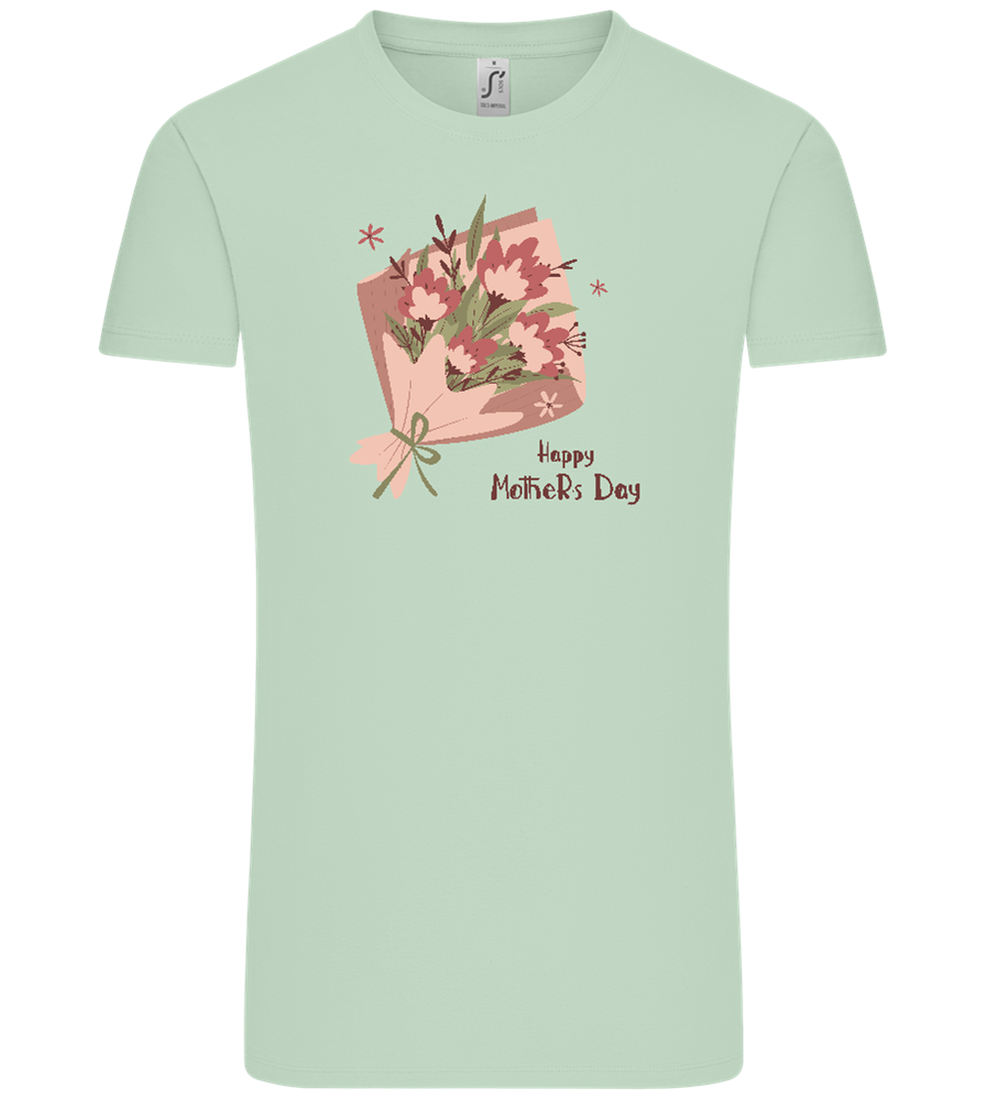 Happy Mother's Day Flower Bouquet Design - Comfort Unisex T-Shirt_ICE GREEN_front