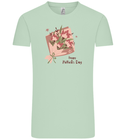 Happy Mother's Day Flower Bouquet Design - Comfort Unisex T-Shirt_ICE GREEN_front