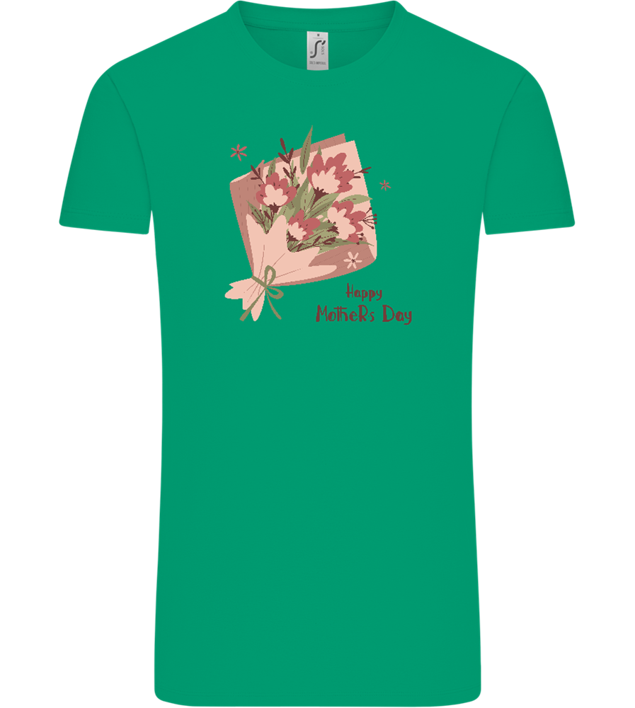 Happy Mother's Day Flower Bouquet Design - Comfort Unisex T-Shirt_SPRING GREEN_front