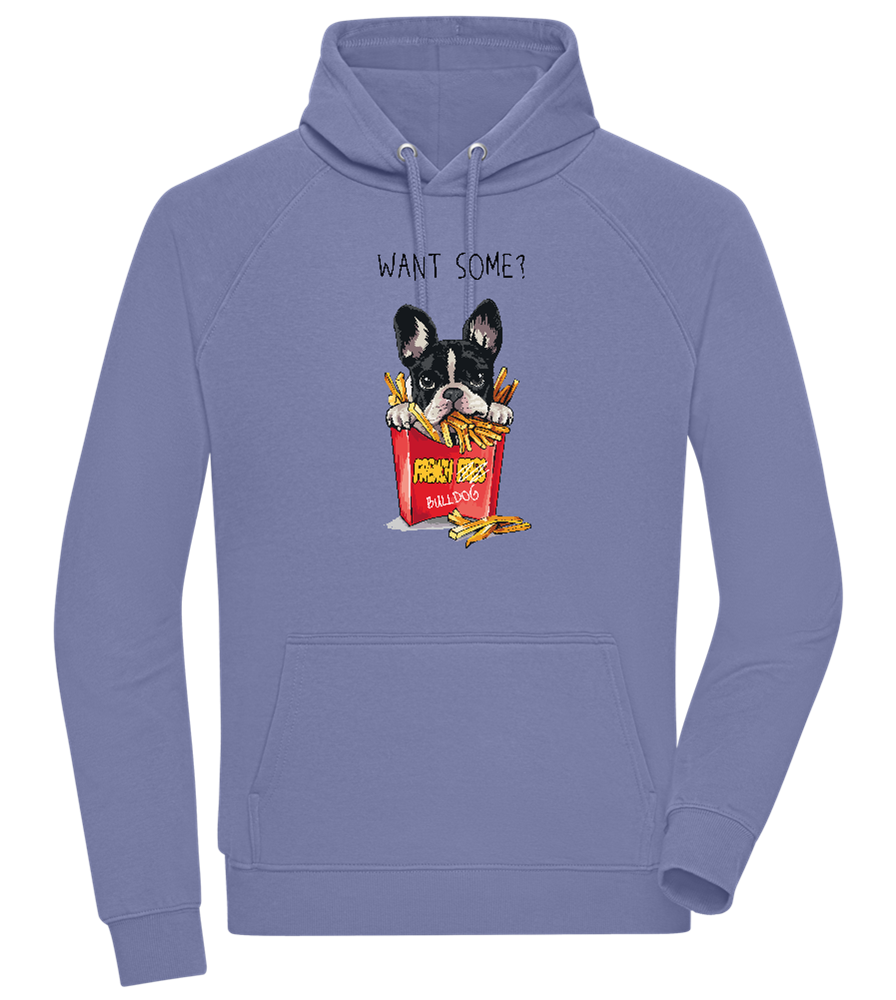 French Fries Design - Comfort unisex hoodie_BLUE_front