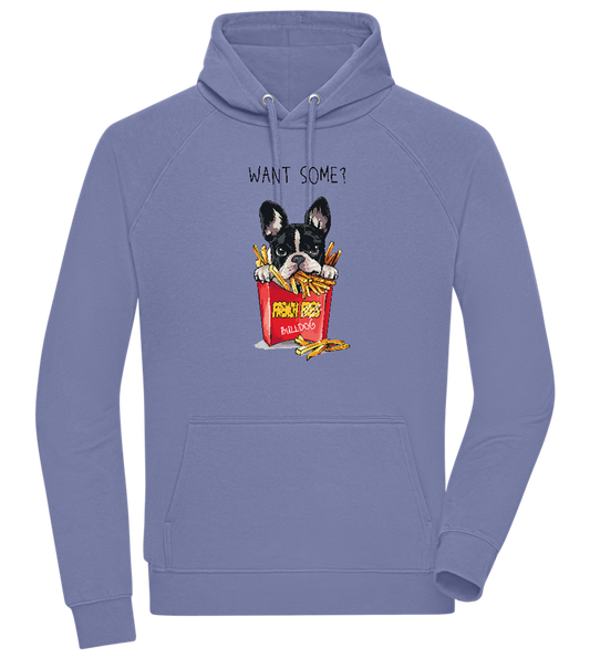 French Fries Design - Comfort unisex hoodie_BLUE_front