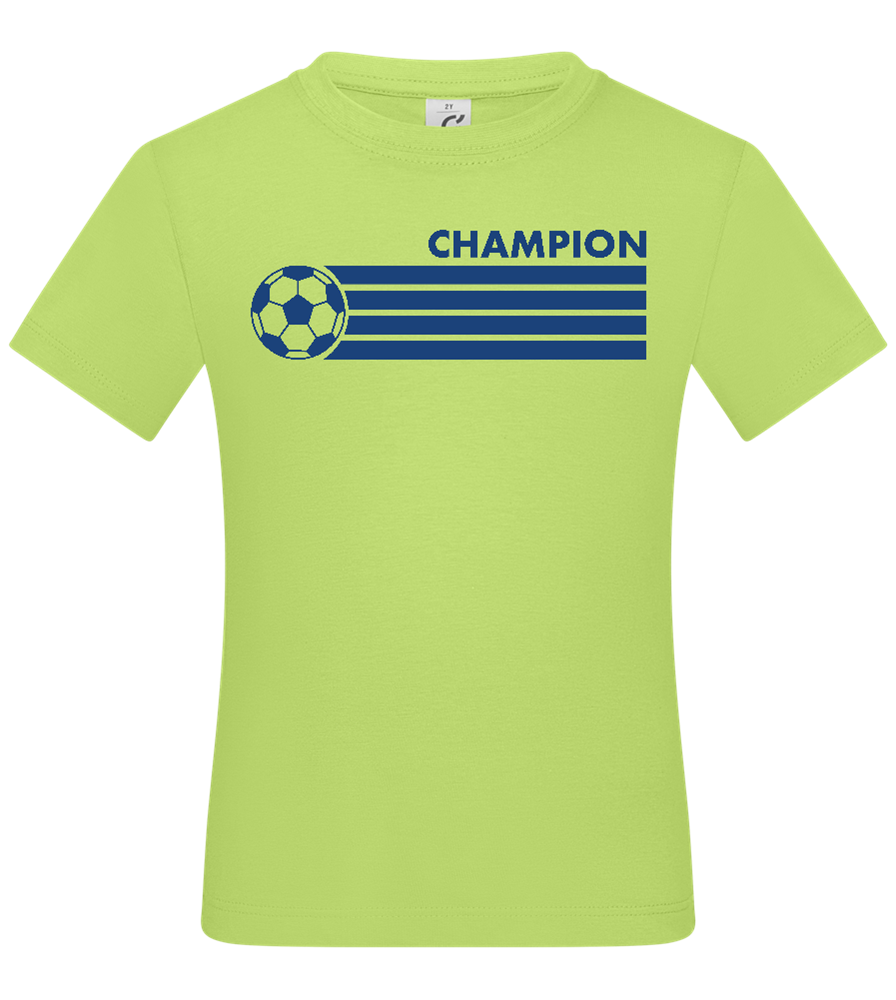 Soccer Champion Design - Basic kids t-shirt_GREEN APPLE_front
