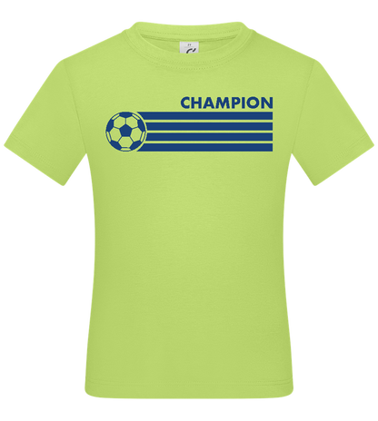 Soccer Champion Design - Basic kids t-shirt_GREEN APPLE_front