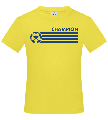 Soccer Champion Design - Basic kids t-shirt_LEMON_front