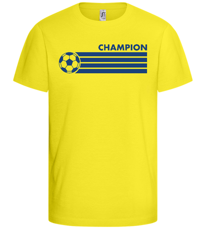 Soccer Champion Design - Basic kids t-shirt_LEMON_front