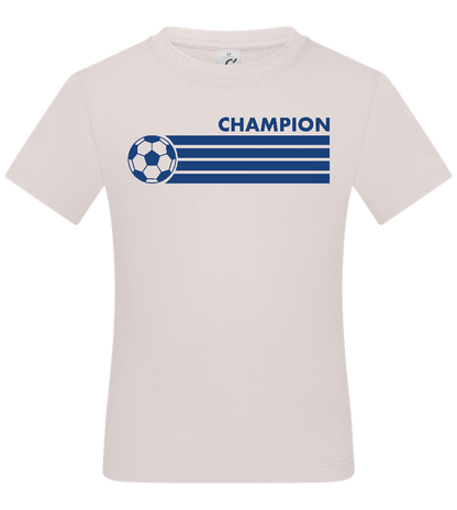 Soccer Champion Design - Basic kids t-shirt_LIGHT PINK_front