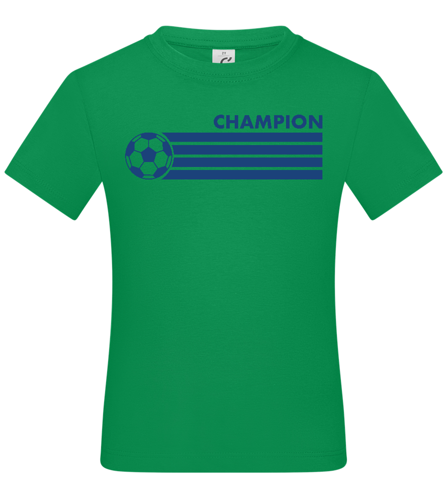 Soccer Champion Design - Basic kids t-shirt_MEADOW GREEN_front