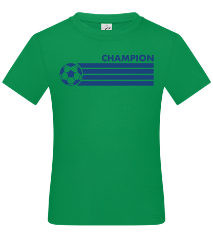 Soccer Champion Design - Basic kids t-shirt_MEADOW GREEN_front