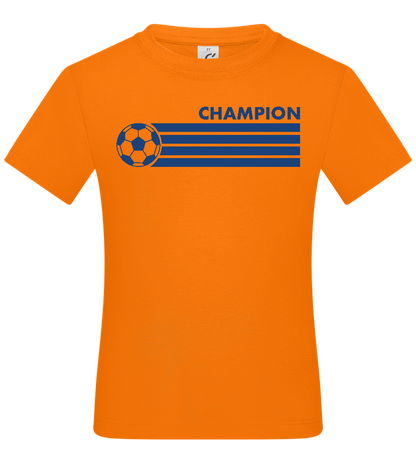 Soccer Champion Design - Basic kids t-shirt_ORANGE_front