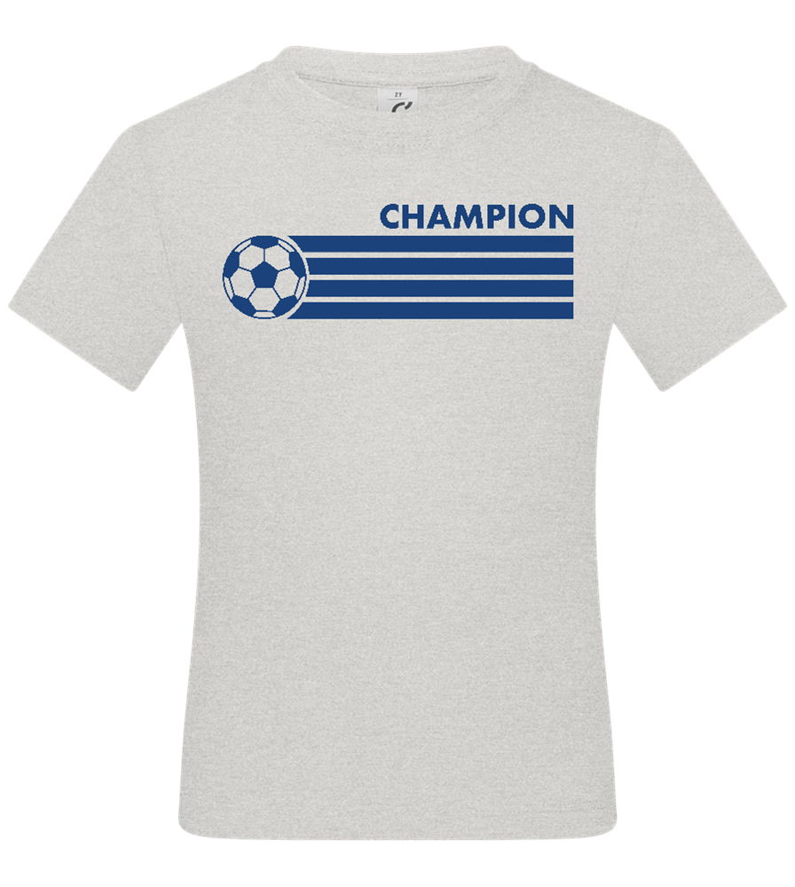 Soccer Champion Design - Basic kids t-shirt_VIBRANT WHITE_front