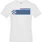 Soccer Champion Design - Basic kids t-shirt_WHITE_front