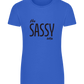 The Sassy One Design - Basic women's fitted t-shirt_ROYAL_front