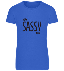 The Sassy One Design - Basic women's fitted t-shirt