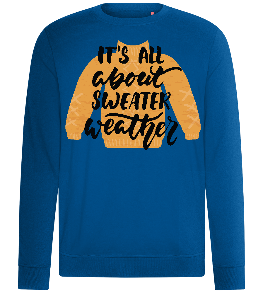 About Sweater Weather Design - Comfort unisex sweater_ROYAL_front