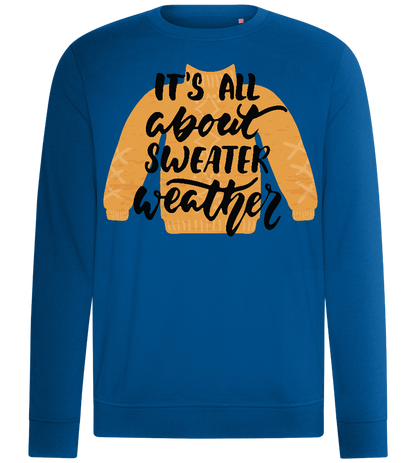 About Sweater Weather Design - Comfort unisex sweater_ROYAL_front