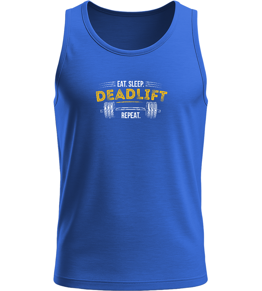 Deadlift Barbell Design - Basic men's tank top_ROYAL BLUE_front