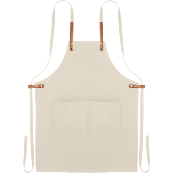 Organic Cotton Apron (340gr/m²)_BEIGE_front