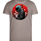 Red Samurai Design - Premium men's close fitting t-shirt_CHARCOAL CHIN_front