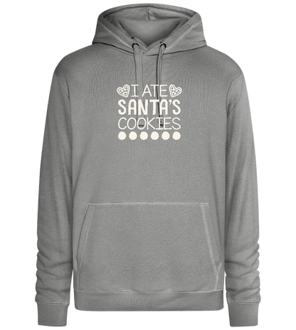 Santa's Cookies Design - Premium unisex hoodie_ORION GREY II_front