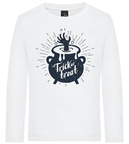 Trick Treat Design - Premium kids long sleeve t-shirt_WHITE_front