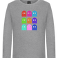 Classic Ghosts Design - Premium kids long sleeve t-shirt_ORION GREY_front