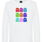 Classic Ghosts Design - Premium kids long sleeve t-shirt_WHITE_front