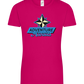 Adventure Awaits Design - Comfort women's t-shirt_FUCHSIA_front