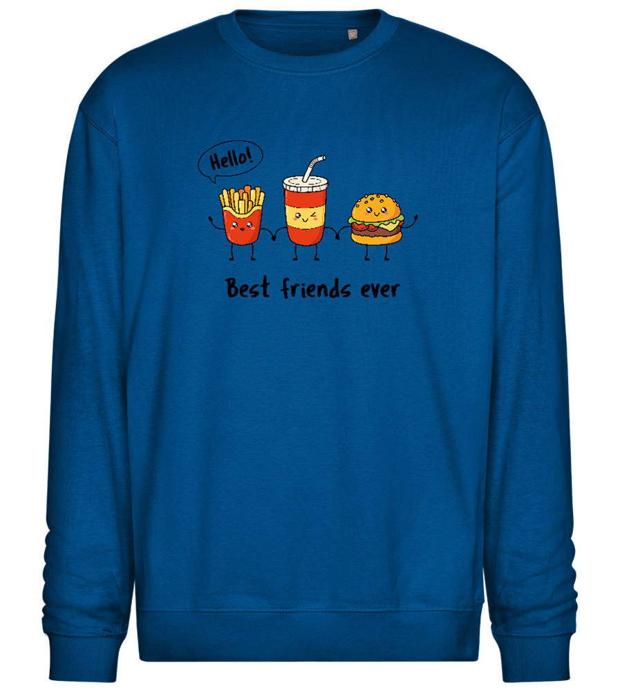 Best Friends Ever Design - Comfort Essential Unisex Sweater_ROYAL_front