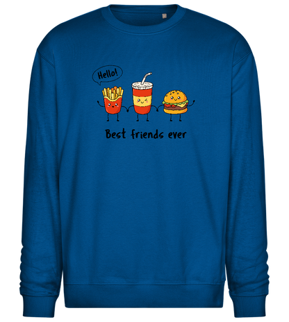 Best Friends Ever Design - Comfort Essential Unisex Sweater_ROYAL_front