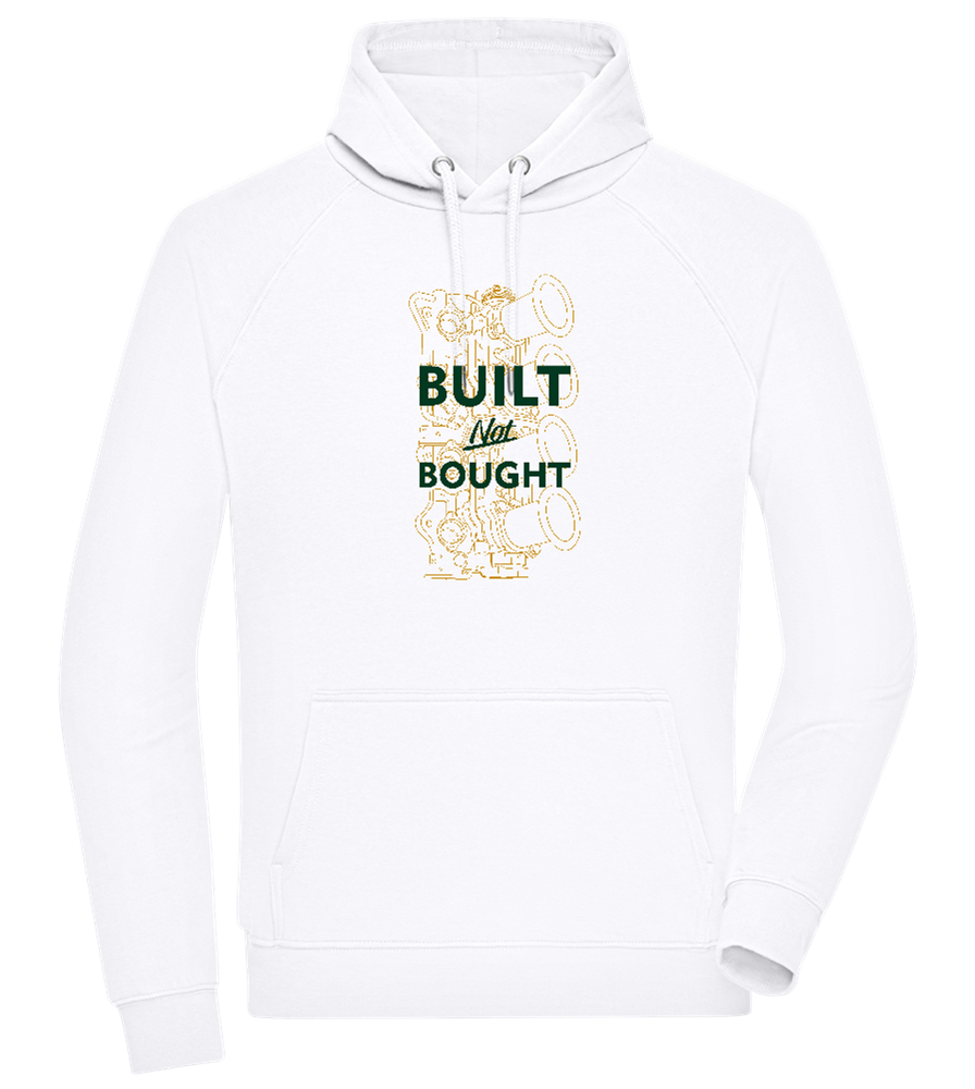 Built Not Bought Car Design - Comfort unisex hoodie_WHITE_front