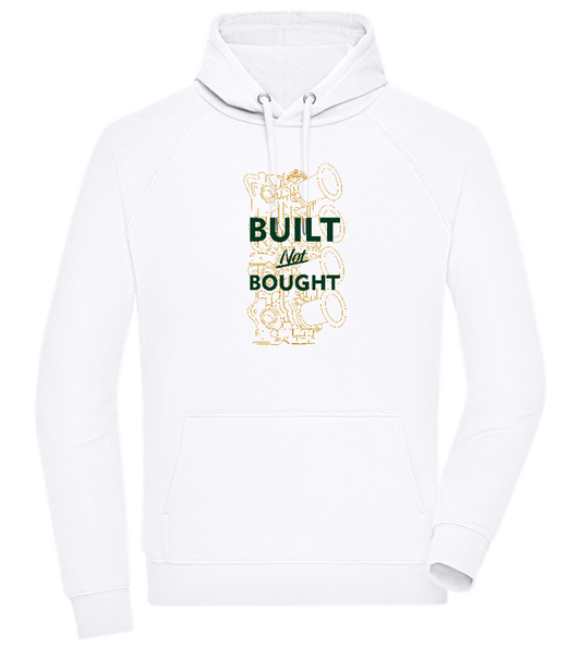 Built Not Bought Car Design - Comfort unisex hoodie_WHITE_front