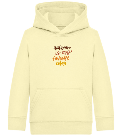 My Favorite Color is Autumn Design - Comfort Kids Hoodie_AMARELO CLARO_front