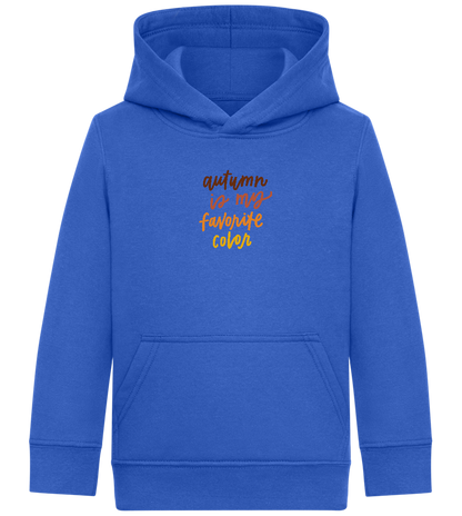 My Favorite Color is Autumn Design - Comfort Kids Hoodie_ROYAL_front