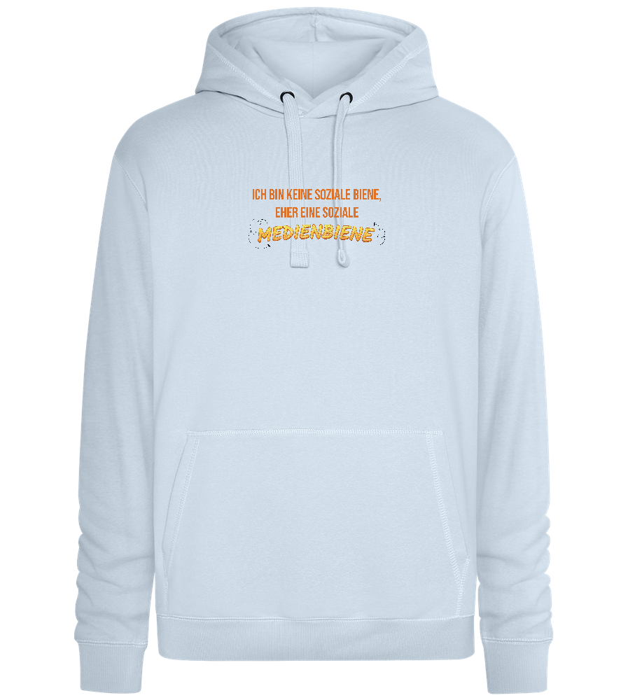 Social Media Design - Premium unisex hoodie_CREAMY BLUE_front