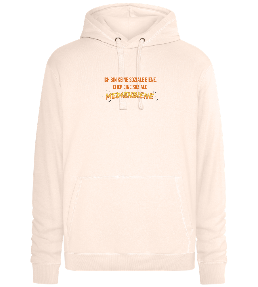 Social Media Design - Premium unisex hoodie_LIGHT PEACH ROSE_front